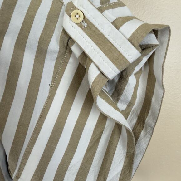 Madewell Women’s Size M Striped Mini Shirtdress Coastal Beach Summer Dress Shirt - Picture 12 of 15